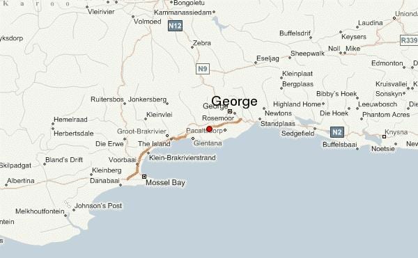 карта горада Георгія мыса 