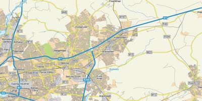 Карта brackenfell, так Кейптаўне